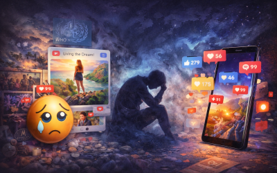 بين “اللايك” والواقع  : هل تسرق الشاشات هدوءنا النفسي؟